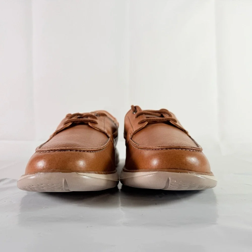 Clarks Un Pilot Lace Tan Leather Men's Boat Shoes Size 11 M NWB